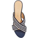 Jack Rogers Womens Dolphin Mini Woven Slip-On Wedge Sandals Shoes BHFO 3392