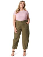 Jessica Simpson Women's and Women's Plus Low Slung Cargo Ankle Pants