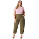 Jessica Simpson Women's and Women's Plus Low Slung Cargo Ankle Pants