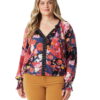 Jessica Simpson Women's and Women's Plus Tifany Embellished Blouse