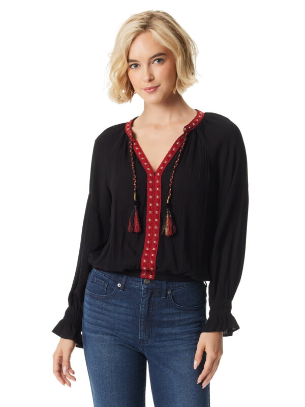 Jessica Simpson Women's and Women's Plus Tifany Embellished Blouse