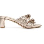 Jewel Badgley Mischka Womens Cheryl Gold Block Heel 7 Medium (B,M) BHFO 3143