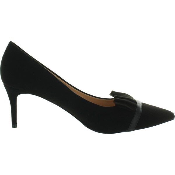 Journee Collection Womens Black Pointed Toe Pumps Shoes 9 Medium (B,M) BHFO 1754