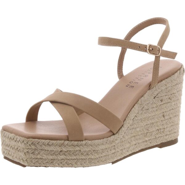 Journee Collection Womens Raniya Faux Suede Espadrille Heels Wedges BHFO 7122