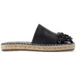 Karl Lagerfeld Paris Womens Maxwell Black Espadrilles 5.5 Medium (B,M) BHFO 2661