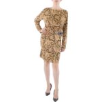 Lauren Ralph Lauren Womens Brown Paisley Knee-Length Sheath Dress 12 BHFO 4150