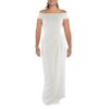 Lauren Ralph Lauren Womens Ivory Off-The-Shoulder Evening Dress Gown 4 BHFO 0164