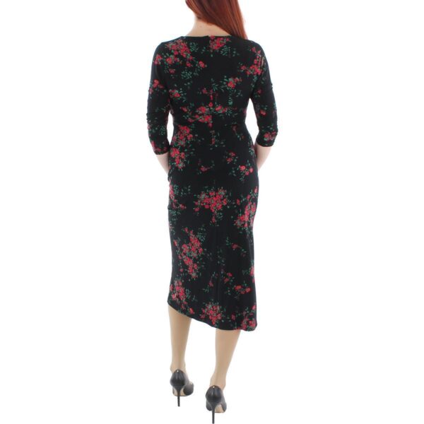 Lauren Ralph Lauren Womens Matte Jersey Floral Print Midi Dress BHFO 0551