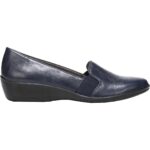 LifeStride Womens Isabelle Navy Slip On Loafers Shoes 7.5 Medium (B,M) BHFO 4441