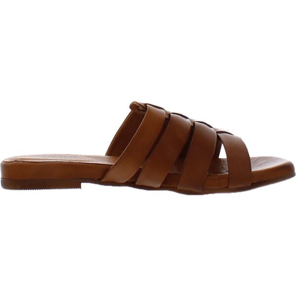 Miz Mooz Womens Preppy Brown Slide Sandals Shoes 36 Medium (B,M) BHFO 5918