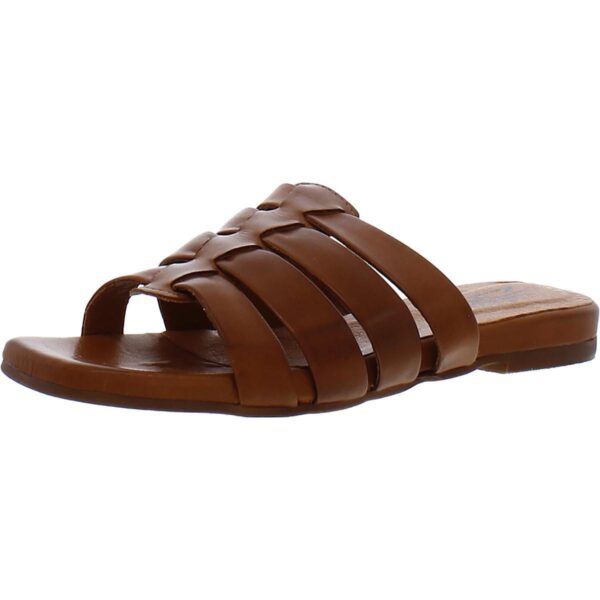 Miz Mooz Womens Preppy Brown Slide Sandals Shoes 36 Medium (B,M) BHFO 5918