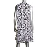 MSK Womens B/W Matte Jersey Printed Halter Cocktail And Party Dress XL BHFO 9318