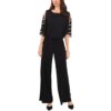 MSK Womens Black Embellished Wide Leg Formal Jumpsuit S BHFO 1847