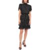 MSK Womens Black Mock Neck Mini Cocktail and Party Dress Petites PM BHFO 4091