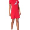 Nautica Women's Crewneck T-Shirt Logo Dress