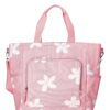 No Boundaries Women's Beach Cooler Tote Bag Mystic Coral Daisy Stamp