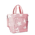 No Boundaries Women's Beach Cooler Tote Bag Mystic Coral Daisy Stamp