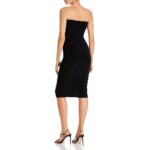 Norma Kamali Womens Black Strapless Cocktail And Party Dress L BHFO 7787