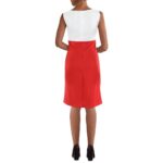 NY Collection Womens Knit Sleeveless Work Shift Dress Petites BHFO 1489