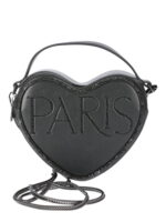 Paris Hilton Women's Amour Chain Shoulder Bag, Black Rhinestone