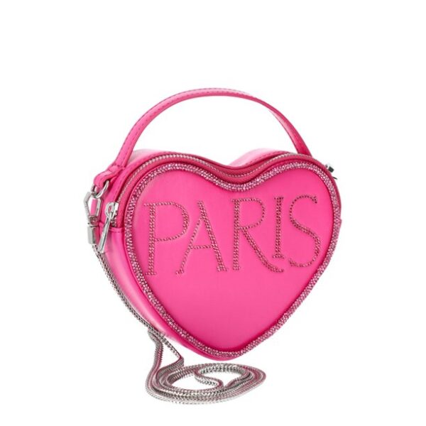 Paris Hilton Women's Amour Chain Shoulder Bag, Pink Rhinestone