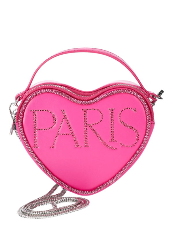 Paris Hilton Women's Amour Chain Shoulder Bag, Pink Rhinestone