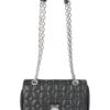 Paris Hilton Women's Madison Quilted Chain Shoulder Bag, Black