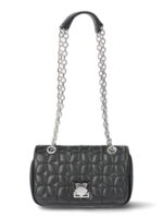 Paris Hilton Women's Madison Quilted Chain Shoulder Bag, Black