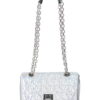 Paris Hilton Women's Madison Quilted Chain Shoulder Bag, Iridescent Silver