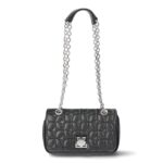 Paris Hilton Women's Madison Quilted Chain Shoulder Bag, Iridescent Silver