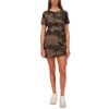 Sanctuary Womens Drawstring Camouflage Mini T-Shirt Dress BHFO 1110