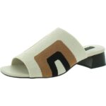 Sanctuary Womens Rumble Leather Slip On Slide Heel Sandals Shoes BHFO 5769