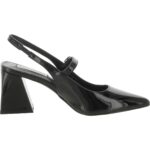 Steve Madden Womens Hailsey Black Slingback Heels 6.5 Medium (B,M) BHFO 5730