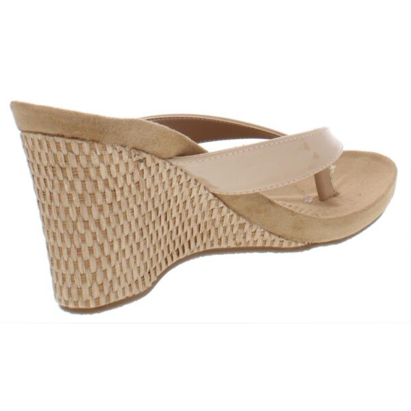 Style & Co. Womens Chicklet Beige Wedge Sandals Heels 12 Medium (B,M) BHFO 0252