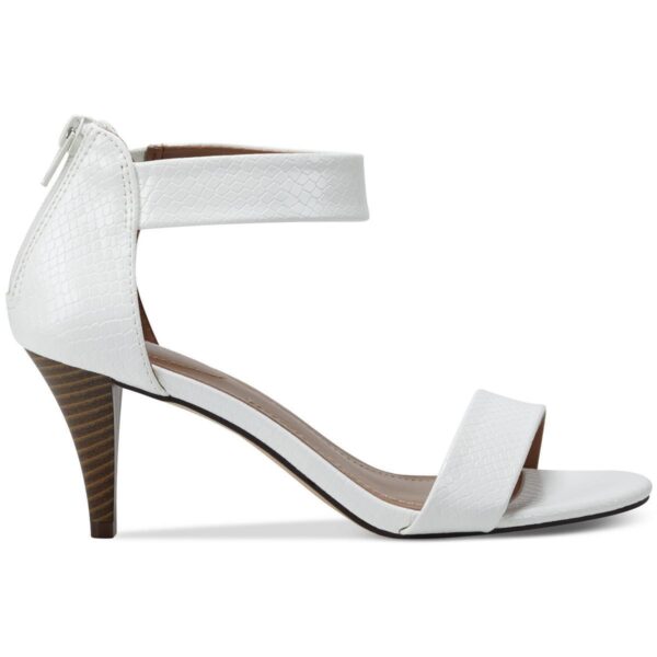 Style & Co. Womens Paycee White Dress Sandals Shoes 8 Medium (B,M) BHFO 2937