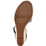 Style & Co. Womens Seleeney Navy Wedge Sandals Shoes 6 Medium (B,M) BHFO 8856