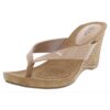 Style & Co. Womens Chicklet Beige Wedge Sandals Heels 12 Medium (B,M) BHFO 0252