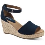 Style & Co. Womens Seleeney Navy Wedge Sandals Shoes 6 Medium (B,M) BHFO 8856