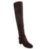 Sugar Womens Brown Zipper Over-The-Knee Boots Shoes 9 Medium (B,M) BHFO 2847