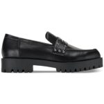 Sun + Stone Womens TAELENNP Black Lug Loafers Shoes 5.5 Medium (B,M) BHFO 0200