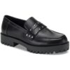 Sun + Stone Womens TAELENNP Black Lug Loafers Shoes 5.5 Medium (B,M) BHFO 0200