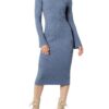 The Drop Women's Fernanda Bell Sleeve Ribbed Sweater Dress