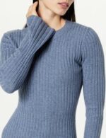 The Drop Women's Fernanda Bell Sleeve Ribbed Sweater Dress