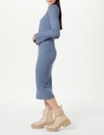 The Drop Women's Fernanda Bell Sleeve Ribbed Sweater Dress