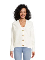 Time and Tru Women's Boyfriend Cardigan, Sizes XS-XXXL