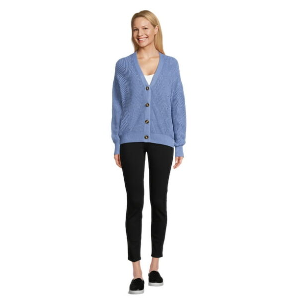 Time and Tru Women's Boyfriend Cardigan, Sizes XS-XXXL