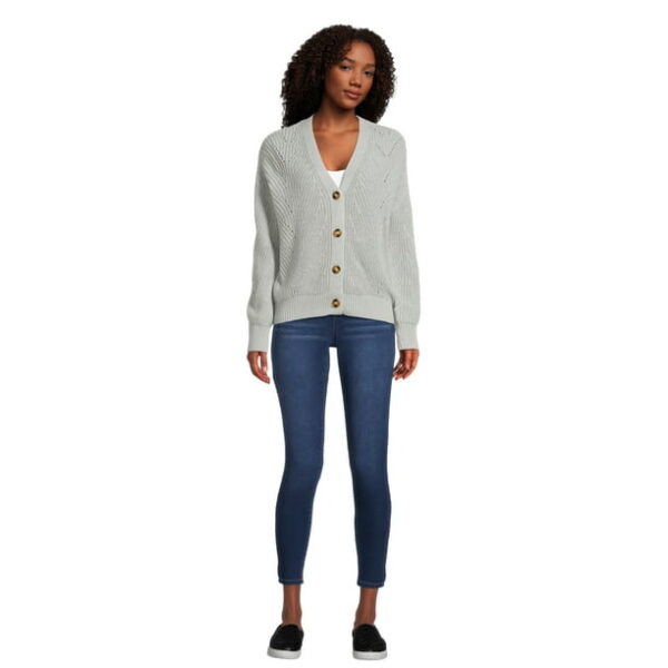 Time and Tru Women's Boyfriend Cardigan, Sizes XS-XXXL