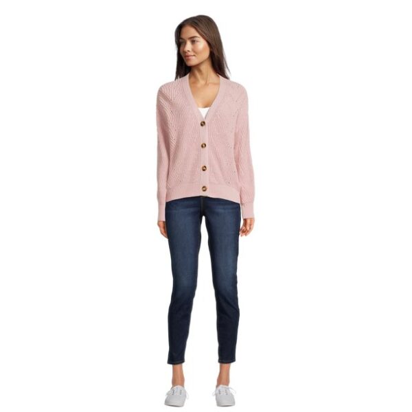 Time and Tru Women's Boyfriend Cardigan, Sizes XS-XXXL