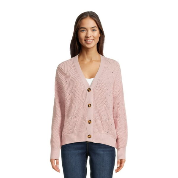 Time and Tru Women's Boyfriend Cardigan, Sizes XS-XXXL