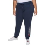 Tommy Hilfiger Sport Womens Navy Fitness Jogger Pants Athletic Plus 2X BHFO 4784